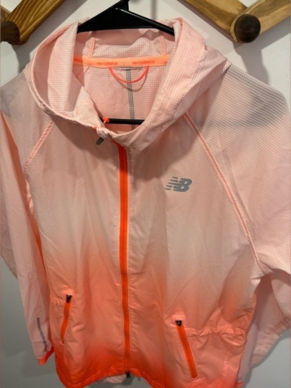 New Balance Ombre Mesh Hooded Full Zip Jacket
